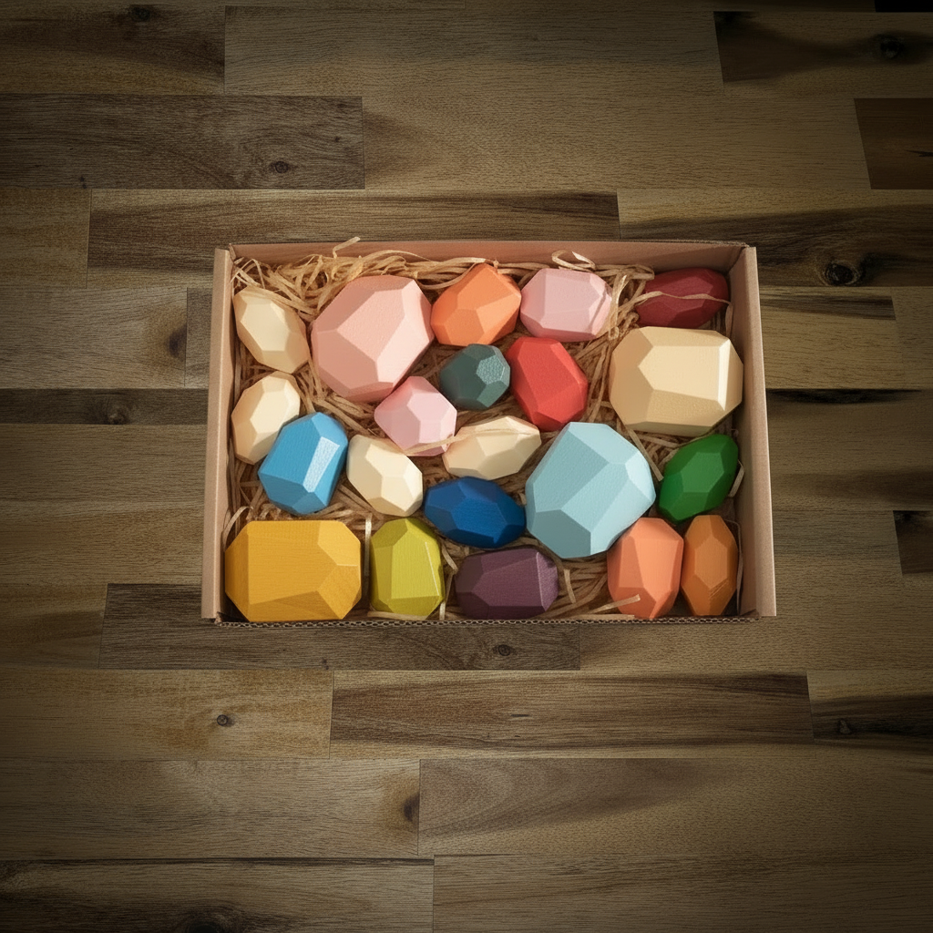 Pierre en bois empilable