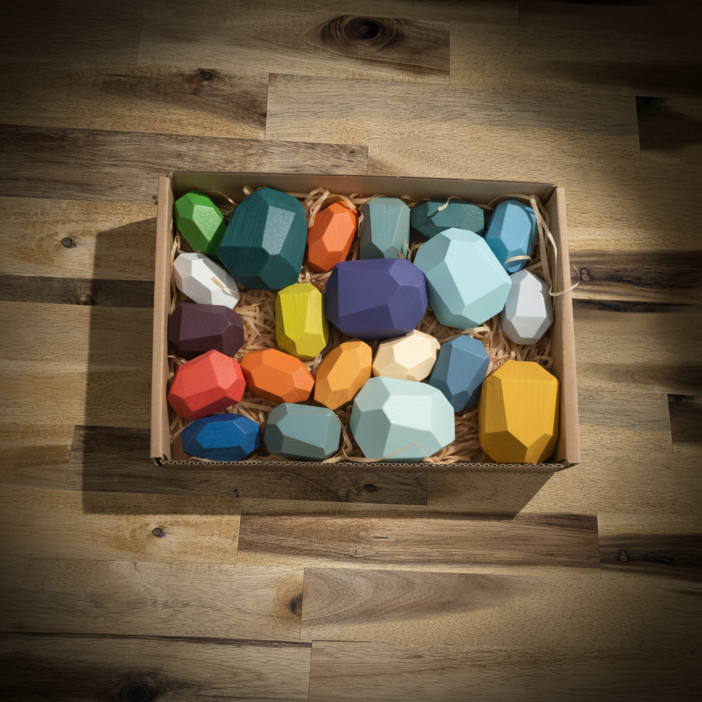 Pierre en bois empilable