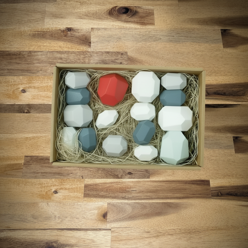 Pierre en bois empilable