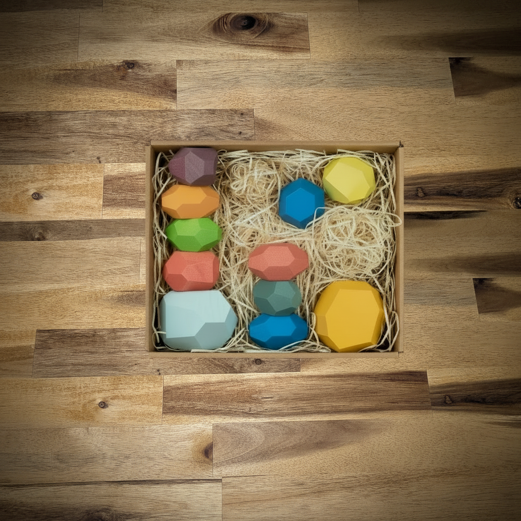 Pierre en bois empilable