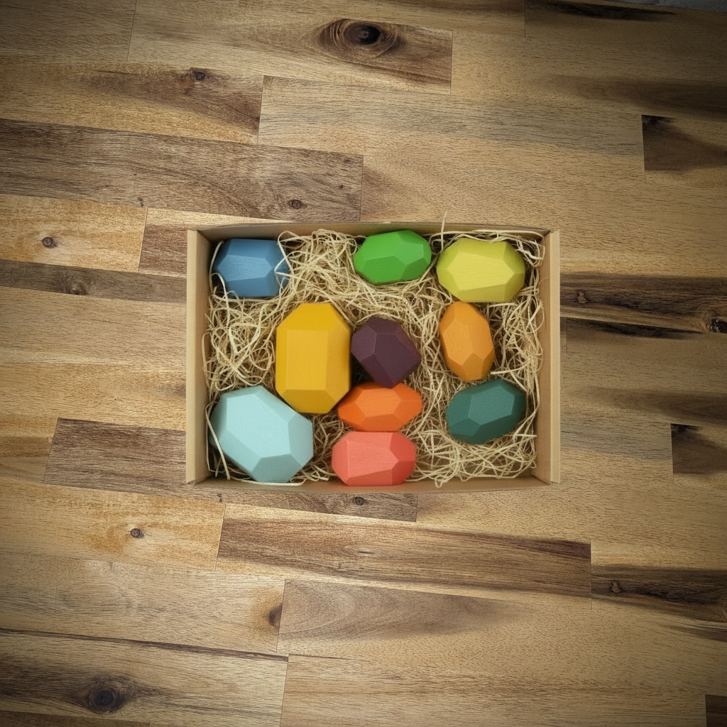 Pierre en bois empilable