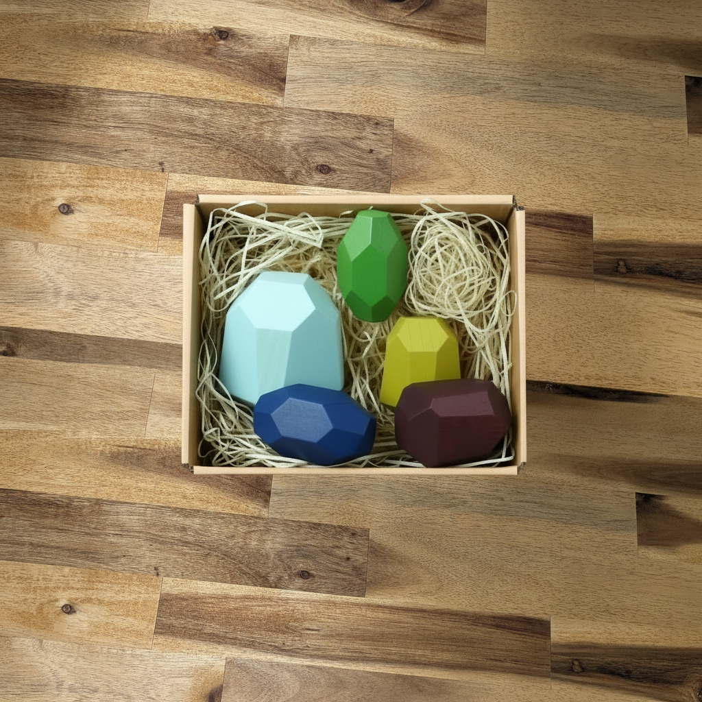 Pierre en bois empilable