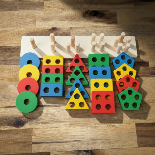 Jouets d'emboîtement en bois